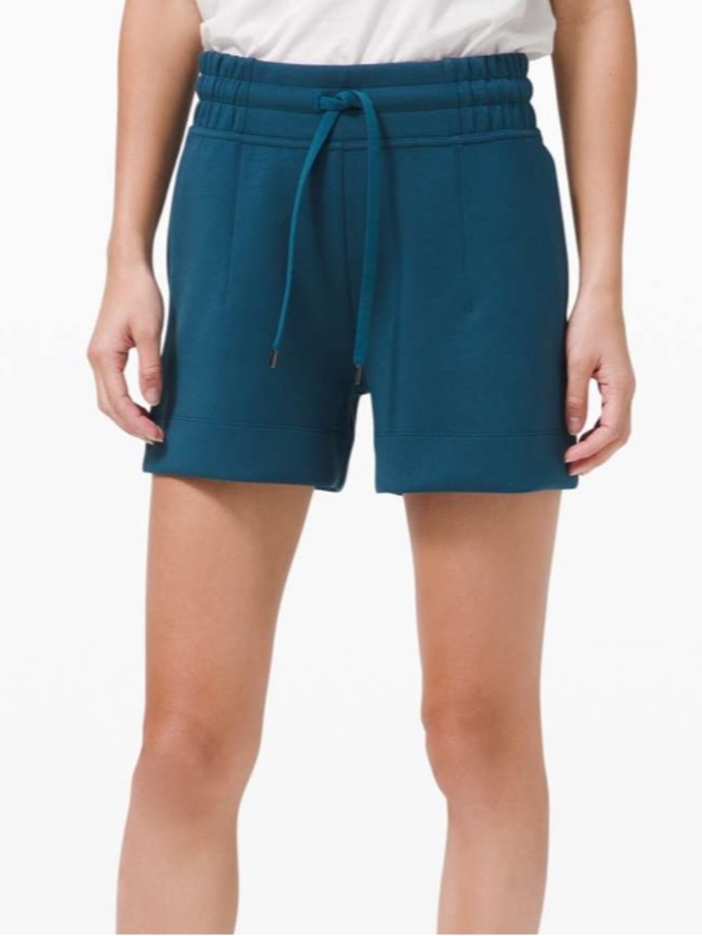 NWOT Lululemon Soft Ambitions High Rise Short 4" Blue Borealis